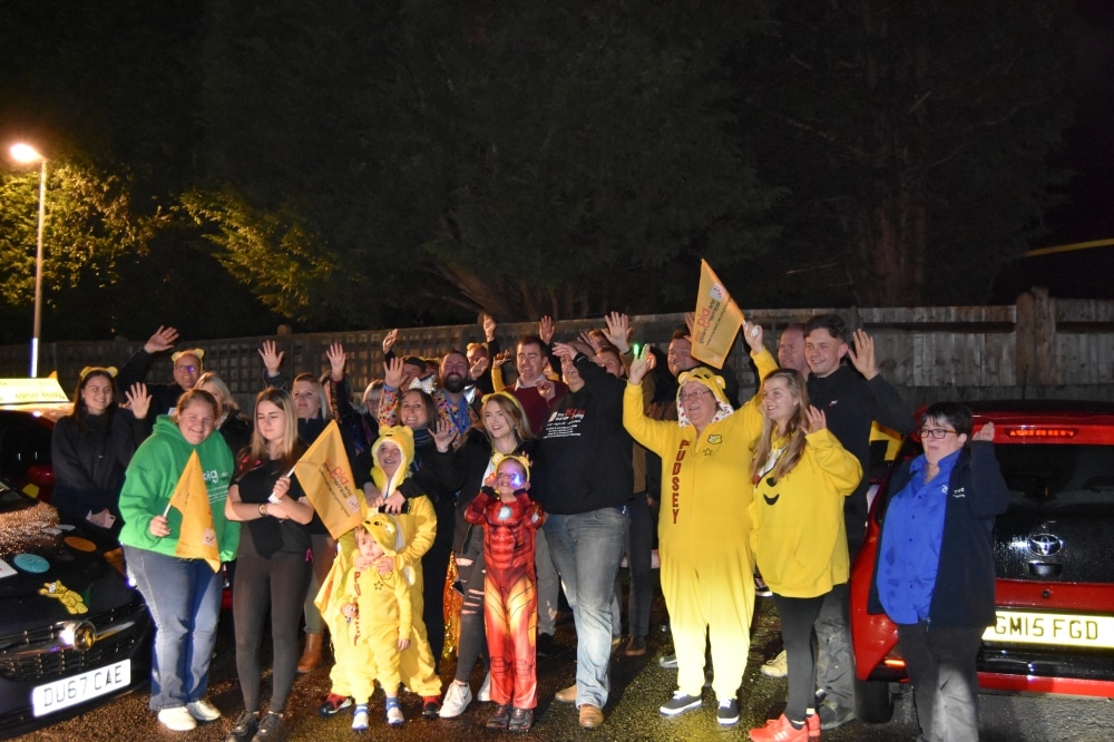 Instructors and students hit the road for Children in Need relay